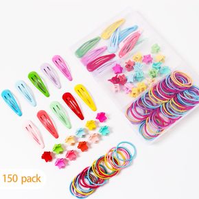 150-pack Boxed Multicolor Hair Accessory Sets for Girls