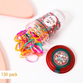 Canned Colorful Disposable Small Size Hair Ties for Girls