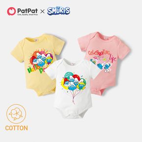 Smurfs Baby Boy/Girl Hello Party Cotton Short-sleeve Bodysuit