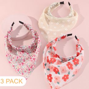 3-pack Ditsy Floral Pattern Headband Hair Hoop for Girls