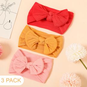3-pack Solid Bowknot Headband for Girls
