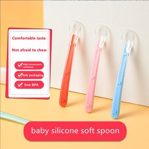 Baby Silicone Soft Spoons Training Feeding for Kids Toddlers Children and Infants