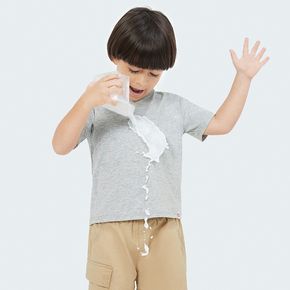 Go-Neat Water & Stain Resistant Eco Sibling Matching Solid  Short-sleeve T-shirts