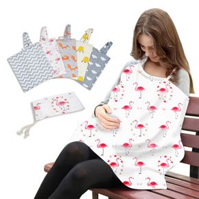 Baby Nursing Cover Mother Nursing Poncho 360° Coverage Privacy for Breastfeeding Baby Car Seat Cover Shopping Cart Cover Stroller Cover