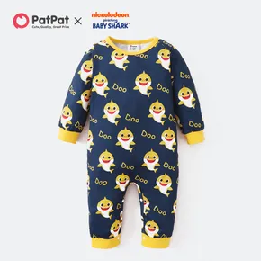 Baby Shark Allover Graphic Jumpsuit/One Piece for Baby
