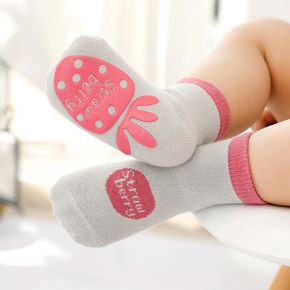 Baby Colorblock Fruit Antiskid Socks