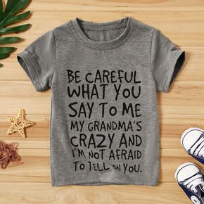 Baby Boy Casual Letter Print Top 