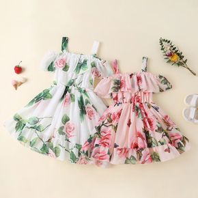 Toddler Girl Floral Flounce Sling Dress