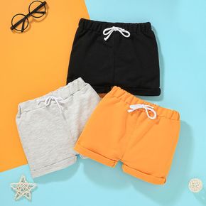1pcs Baby Boy Cotton Summer Solid Knitted Pants Shorts