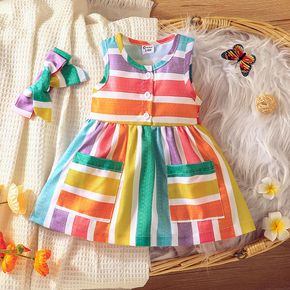 2pcs Baby Childlike Sleeveless Dress