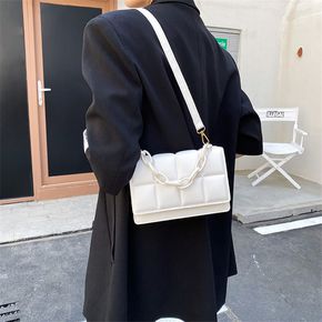 minimalistische Geometrie Lingge reine Farbe Handtasche Schulter Umhängetasche