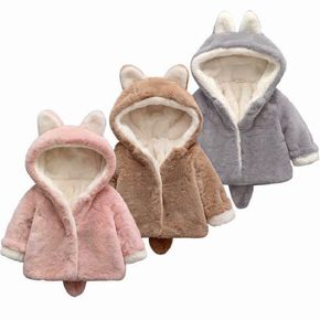 Baby / Toddler Adorable Solid Ear Decor Coat
