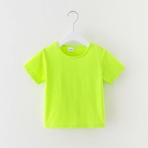Baby / Toddler Solid Comfy Cotton Short-sleeve