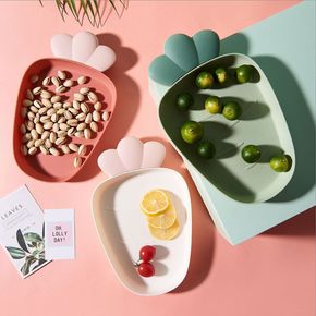 Fruit-shaped Candy Dish Snack Serving Tray Dried Fruits Nuts Plate for Home Kitchen Wedding Party Decoration