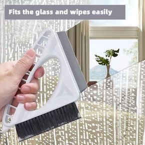 Herramienta limpiadora de ventanas universal cepillo de limpieza de huecos de ranura de ventana cepillo de limpieza de rieles de ventana de mano limpie fácilmente
