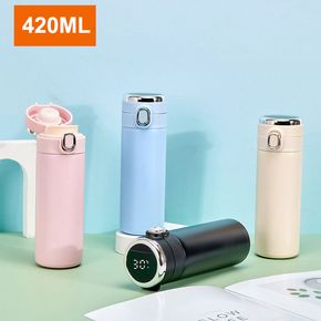 Smart Thermos Bottle with Temperature Display Stainless Steel Car Portable Travel Thermoses Cup