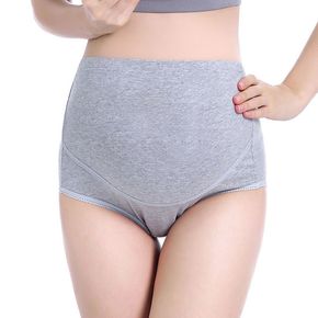 Maternity Grey Elastic Waist Underwear