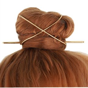 Frauen kreuz und quer unregelmäßiges Haarnadel-Haaraccessoire aus Metall