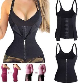 Le corset tribunal corps-traitance des femmes de style zip, néoprène 3 couches gilet et évacuant en applique shapewear