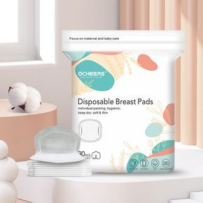 30 Pieces Absorbent Disposable Nursing Breast Pads Postpartum Milk Leakage Pads