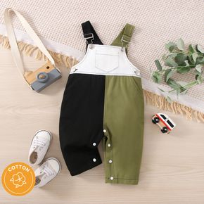 100% Cotton Baby Boy/Girl Colorblock Overalls