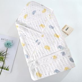 100% Cotton Newborn Receiving Blanket Animal Print Swaddle Blanket Newborn Wrap Swaddle
