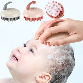 Baby Haar Kopfhautmassagegerät Shampoobürste Kind Silikon Airbagbürste Kopfreinigungsbürste zur Haarpflege und Kopfentspannung