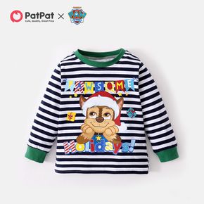 PAW Patrol Toddler Boy Christmas Stripe Cotton Tee
