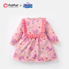 Peppa Pig Baby Girl Flounce Allover Dress