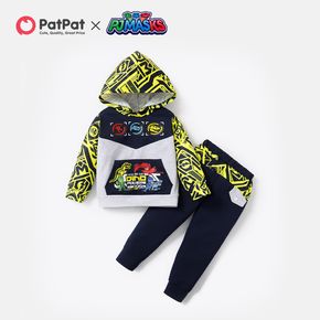 PJ Masks 2-piece Toddler Boy Colorblock Hooded Sweatshirt and Pants Set