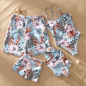 Floral Print Matching Swimsuits