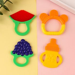Baby Teether Toys Silicone Teething Toys Fruit Shape Infant Soothing Teether Toy for Sensory Exploration and Teething Relief