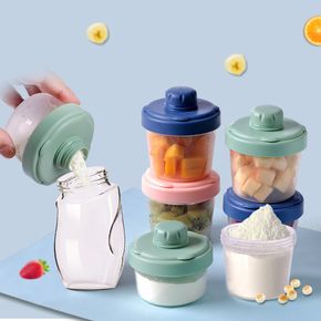 Portable Formula Milk Powder Dispenser Transparent 3 Layer Stackable Detachable Milk Powder Storage Container