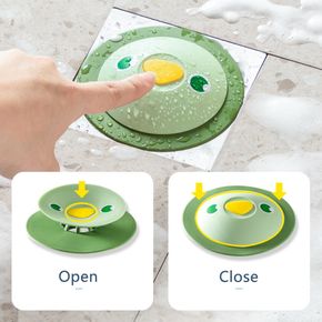 3-pack Cartoon Durable Silicone Hair Catcher & Drain Stopper 2 in 1 Sink Drain Cover for Bathroom Bathtub Kitchen