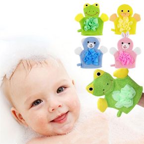 Bath Mitt Washcloths Gloves Cute Animal Shape Towel Gentle Scrub Mitt Washcloths for Baby Toddler Kids Bath and Shower