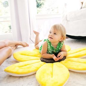 Cartoon Sunflower Shape Cushion Baby Cute Seating Pad Kids Gifts Shooting Props