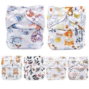 Baby Cloth Diapers One Size Fit All Baby Adjustable Washable Reusable Print Diaper Nappy