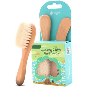 Baby Goat Hair Brush and Comb Set