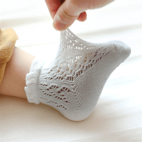 Baby / Toddler Thin Breathable Solid Cotton Socks