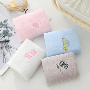 4PCS Cute Cartoon Baby Washing Towel