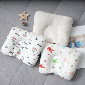 Cute Cartoon Baby Pillow Colored Cotton Baby Head Shaping Pillow for Preventing Flat Head Syndrome
