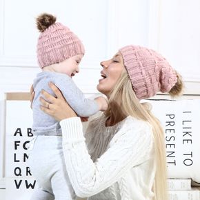 2-pack Butterfly Knit Beanie Hats for Mom and Me