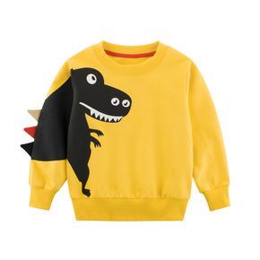 Kid Boy 100% Cotton Animal Dinosaur Print Pullover Sweatshirt