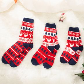 Christmas Tree Pattern Print Socks for Family