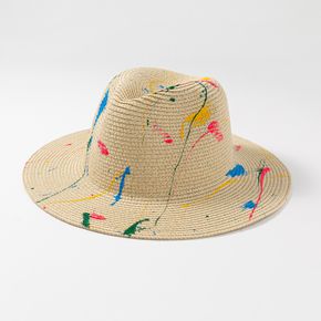 Women Graffiti Pattern Straw Hat