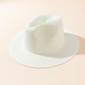 Women Minimalist Solid Straw Hat