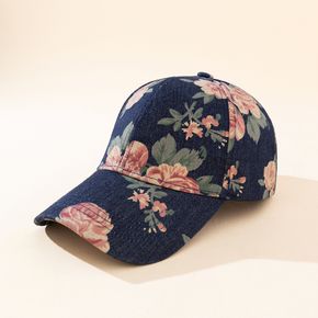 Women Floral Print Baseball Cap