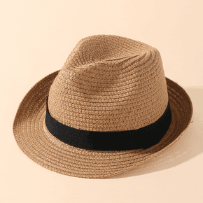 Baby / Toddler Black Band Decor Straw Hat