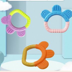 Baby Silicone Teether Toys Soothe Babies Gums Teething Relief Baby Chew Toys Easy to Grip