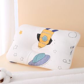 Cartoon Print Cotton Baby Sleeping Pillow to Help Prevent and Treat Flat Head Syndrome